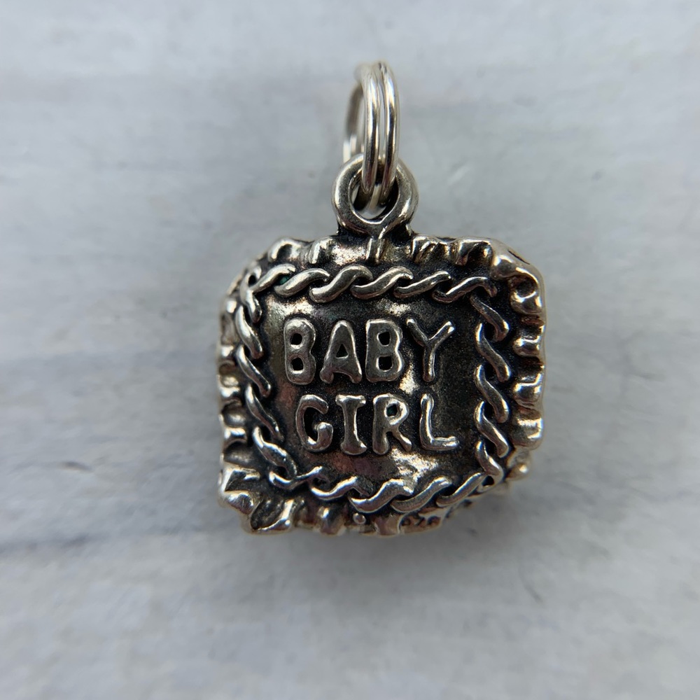 Sterling Silver Baby Girl/ Baby Boy Silver Charm
